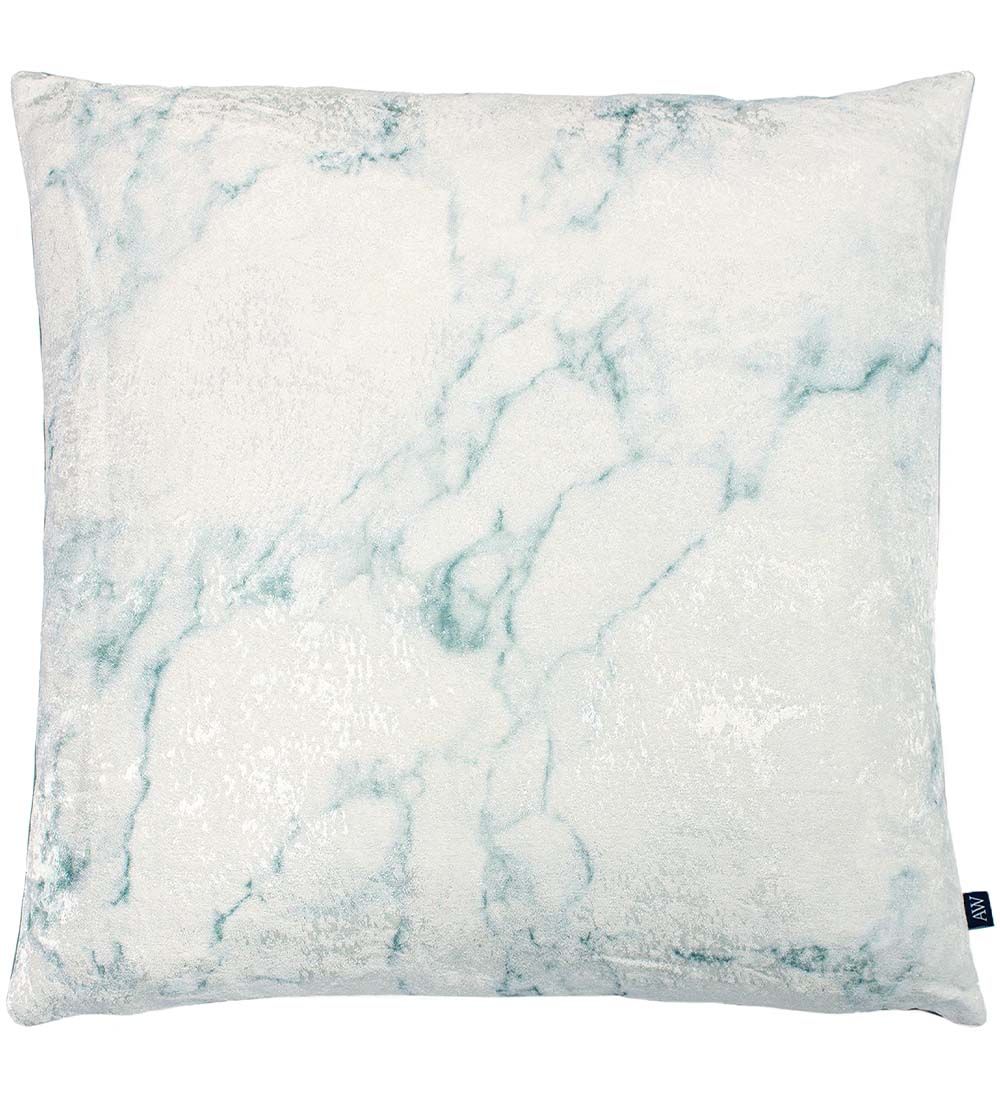Ashley Wilde Cinnabar Marble Jaquard Weave Cushion in Green