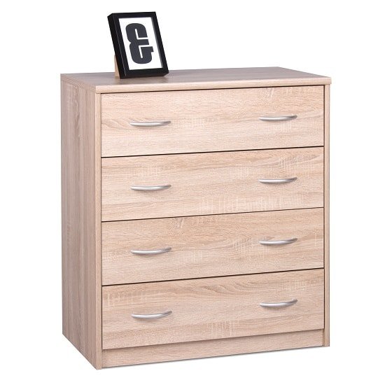 Meissen Chest Of Drawers In Sonoma Oak With 4 Drawers