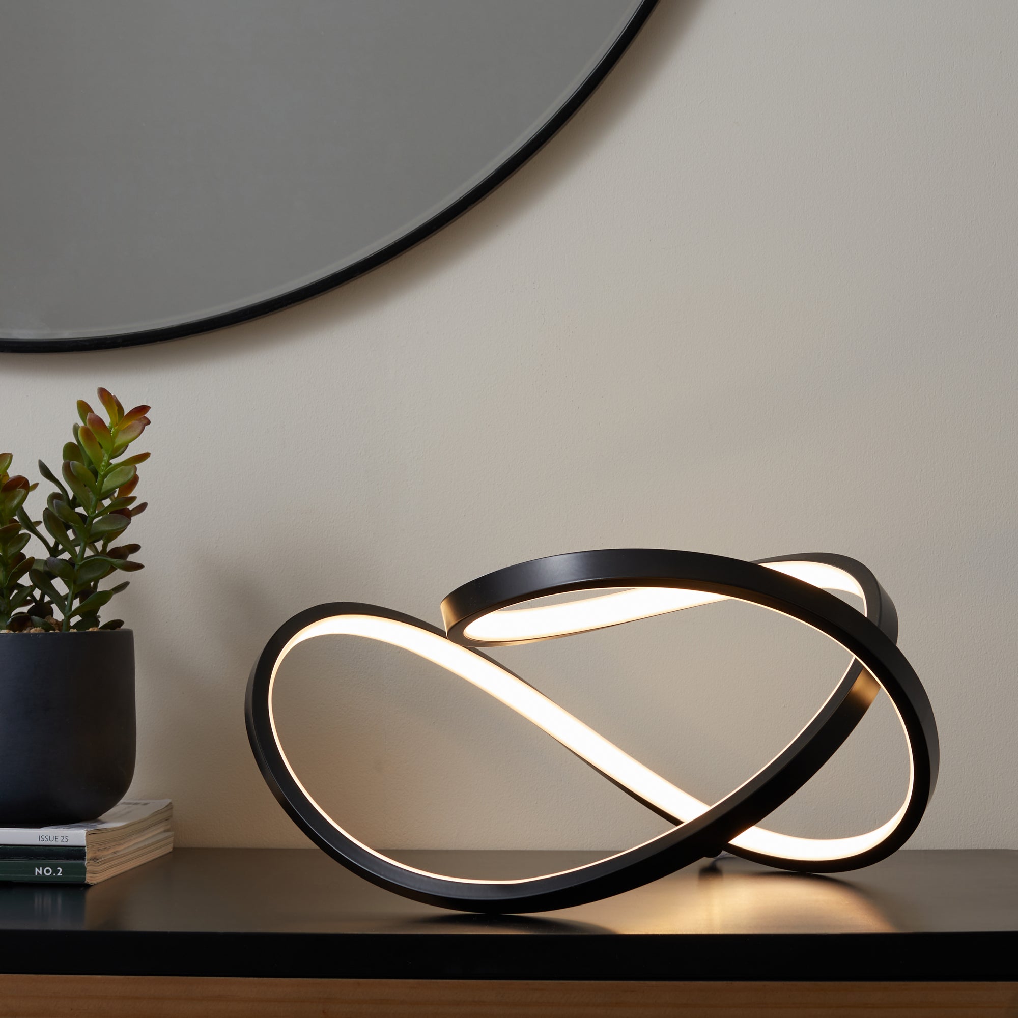 Cortez Table Lamp Black