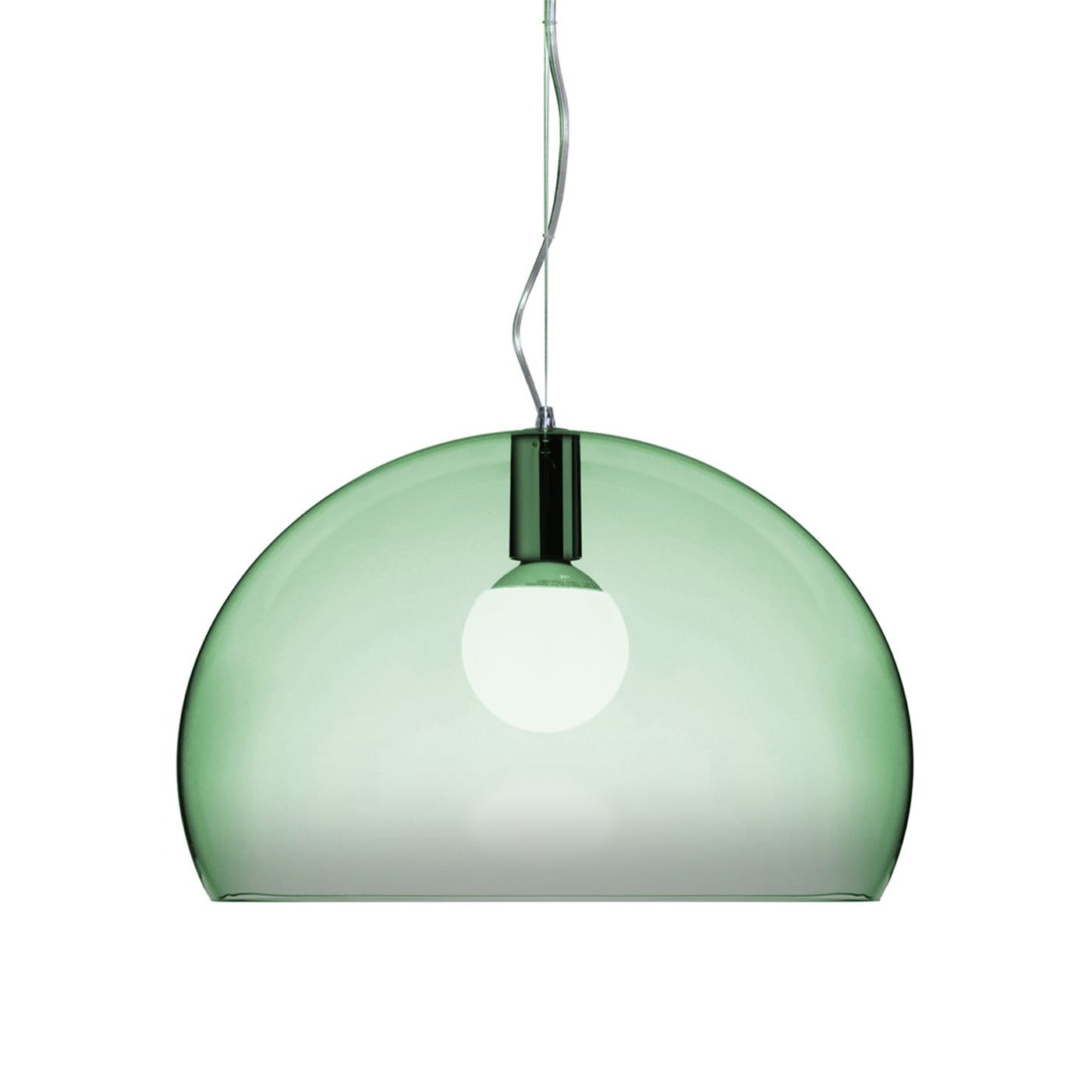 Kartell FLY Pendant Light Sage Green Transparent