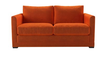 Aissa 2 Seat Sofabed in Paprika Smart Velvet - sofa.com