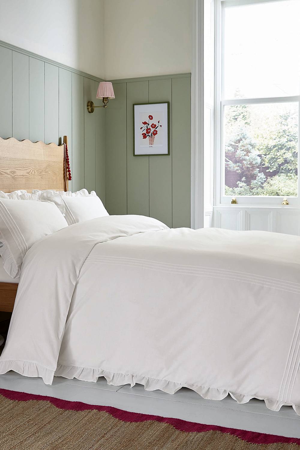 Helena Springfield 'Evie Pintucks' Cotton Duvet Cover Set in White