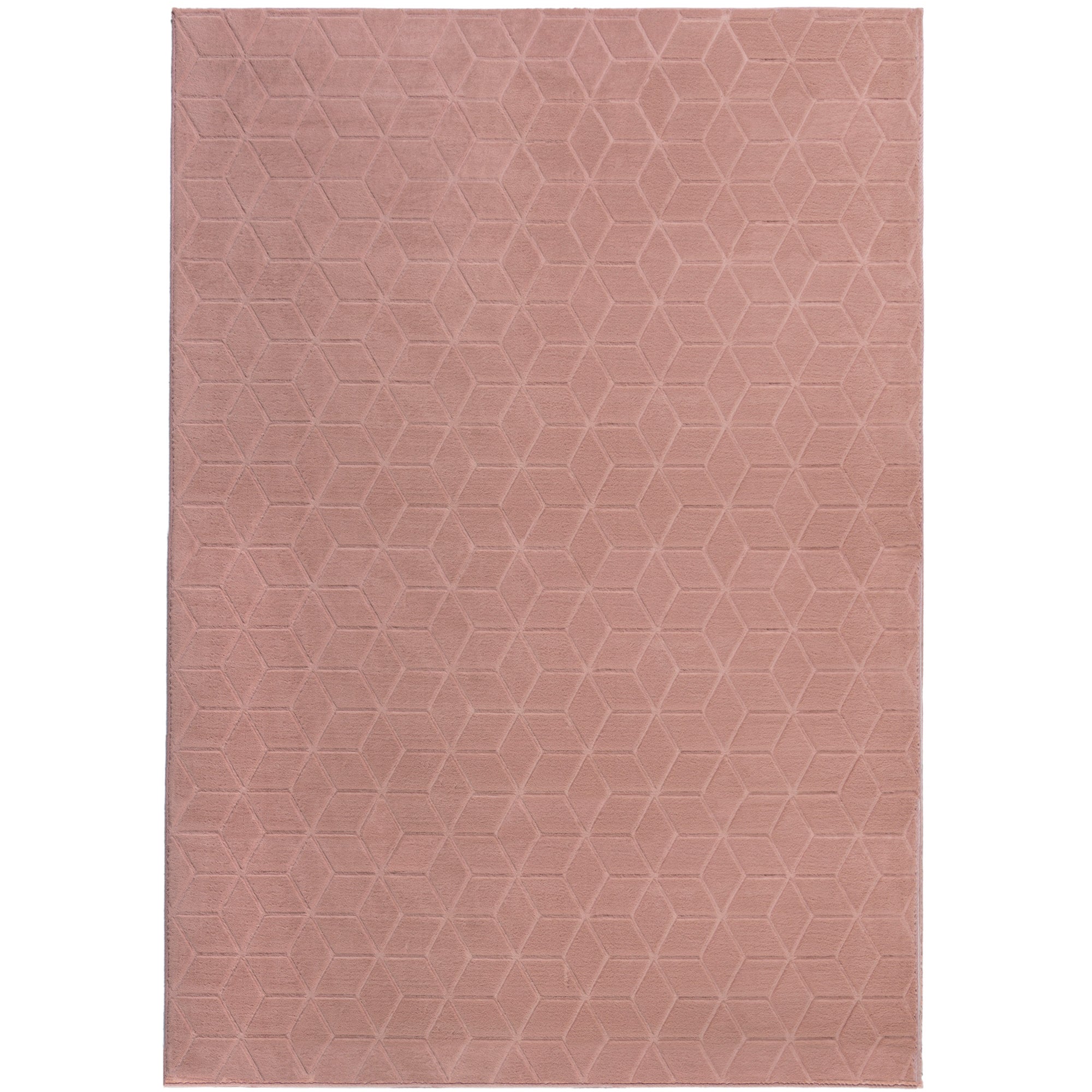 Supersoft Geo Rug Blush
