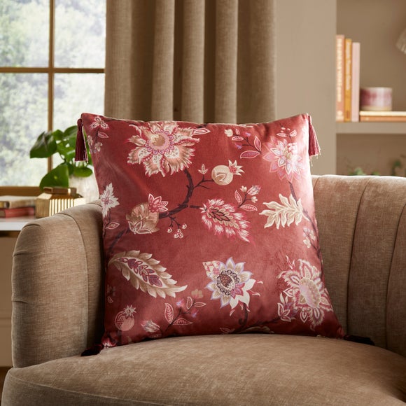 Jacobean Printed Square Cushion Cover