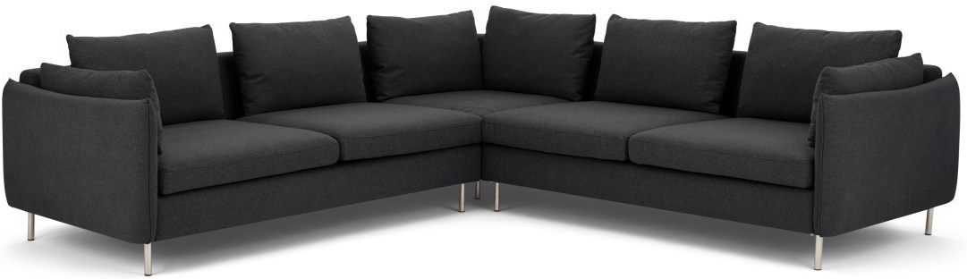 Vento 5 Seater Corner Sofa, Sterling Grey 