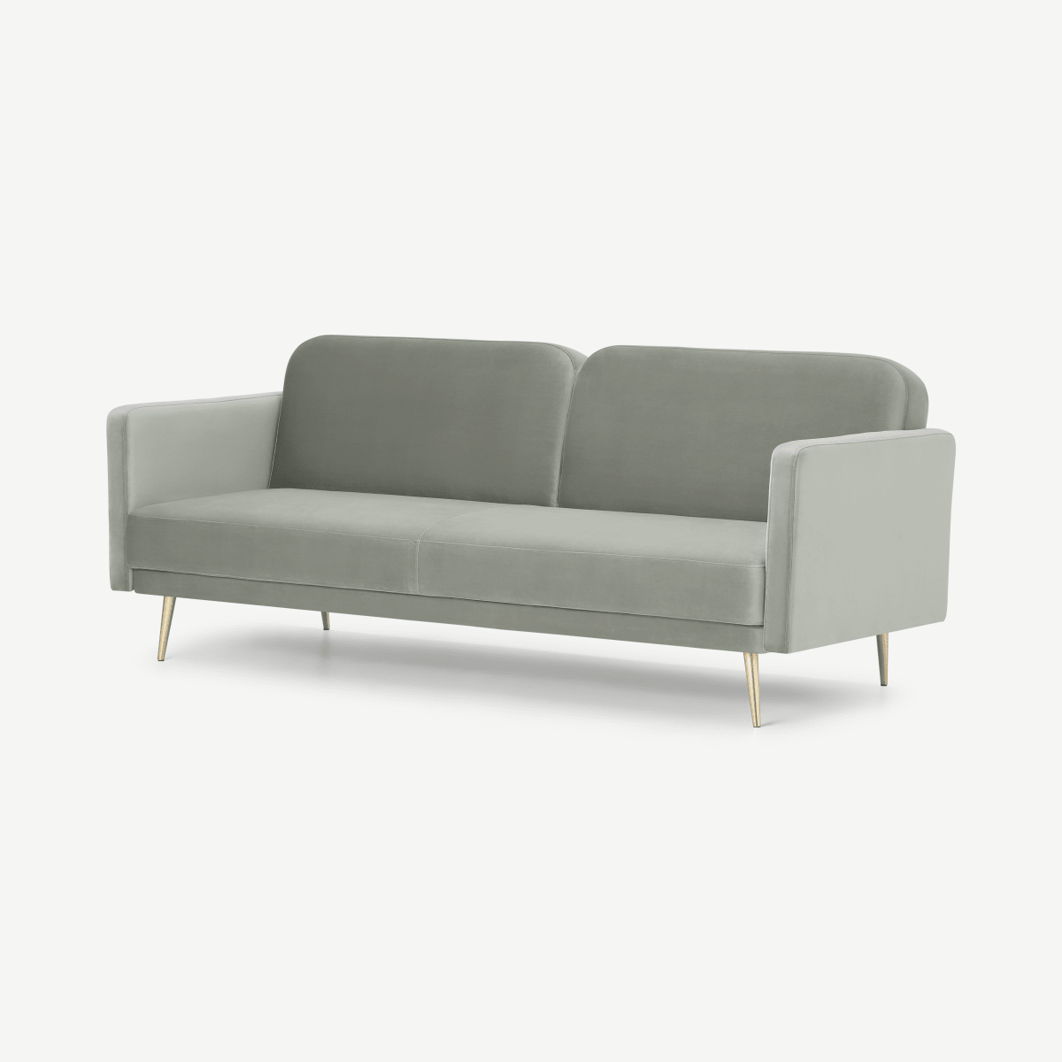 Eulia Click Clack Sofa Bed, Sage Green Velvet