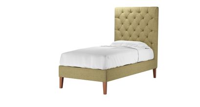 Rosalie 150cm Single Bed in Lemongrass Plush Tweed Boucle - sofa.com