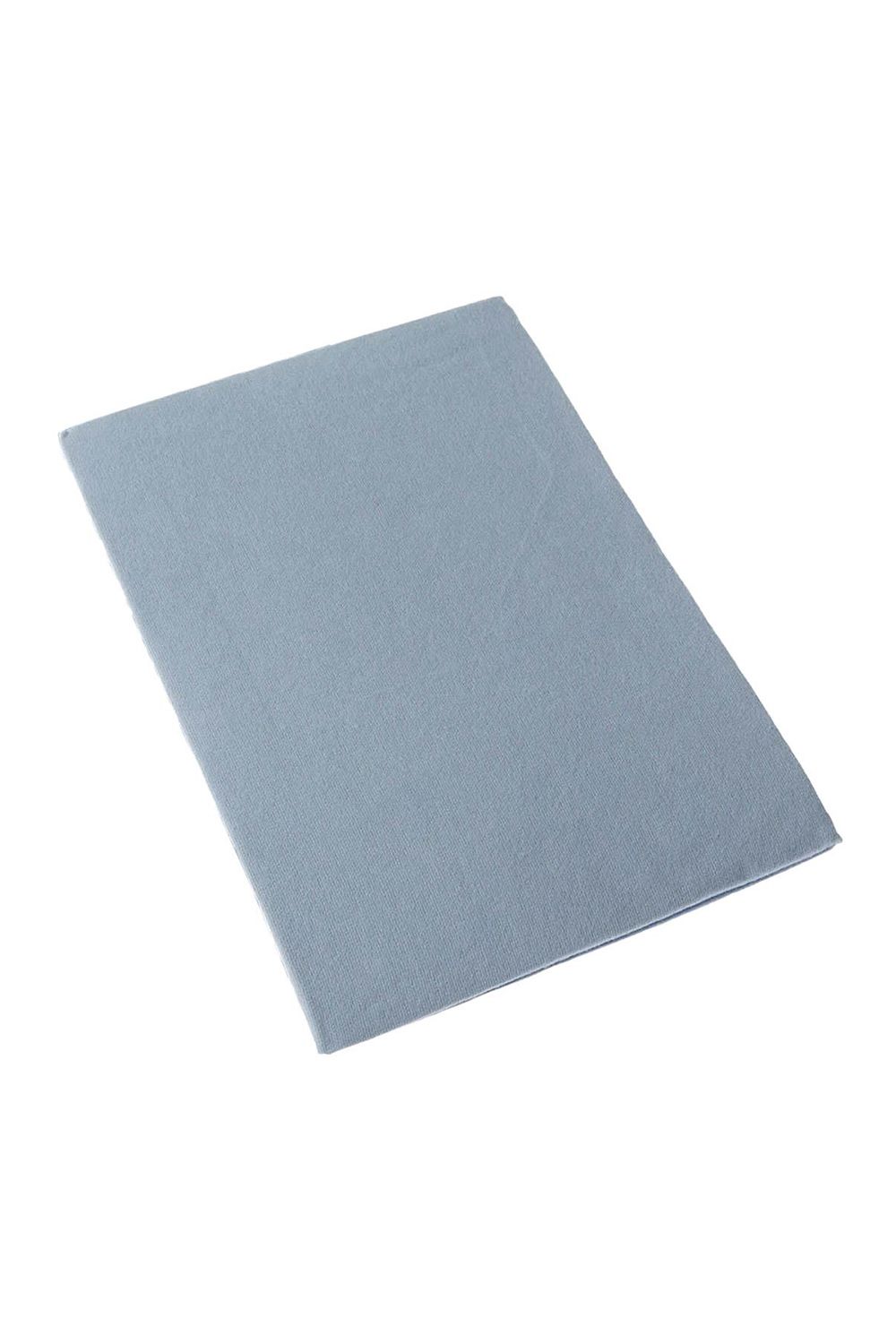 Homescapes 100% Brushed Cotton Cot Flat Sheet Single Pack, 100 x 150 cm in Blue