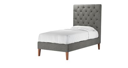Rosalie 150cm Single Bed in Chia Plush Tweed Boucle - sofa.com