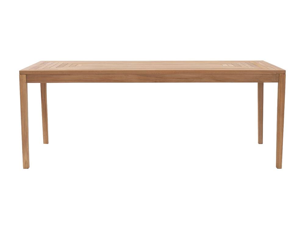 Vente-unique Teak Garden Dining Table L.200 Cm - Light Natural - ALLENDE By MYLIA in Light Oak