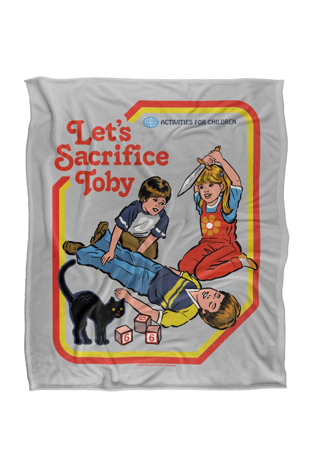 Steven Rhodes Let'S Sacrifice Toby Silky Super Soft Throw Blanket