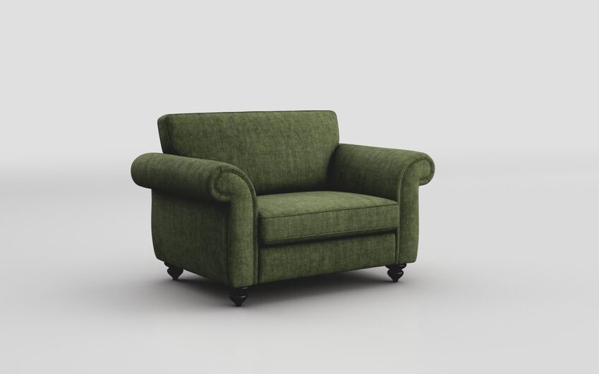 Green Fabric Rossetta Snuggle Standard Back