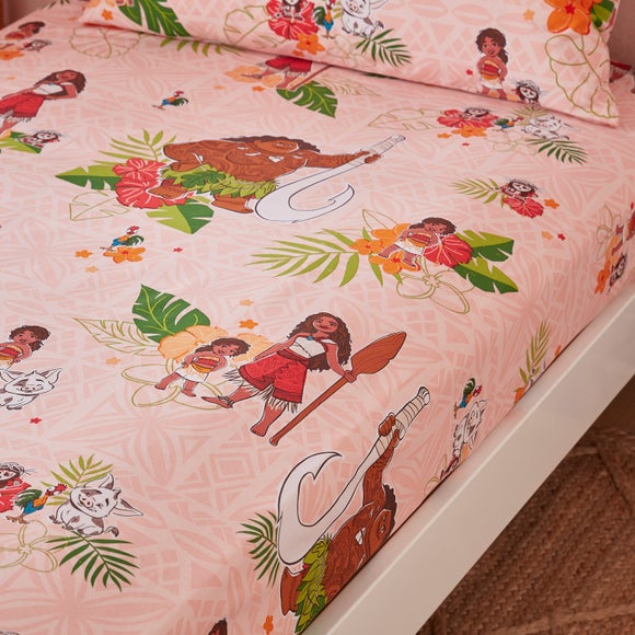 Pack of 2 Disney Moana Single Fitted Sheets