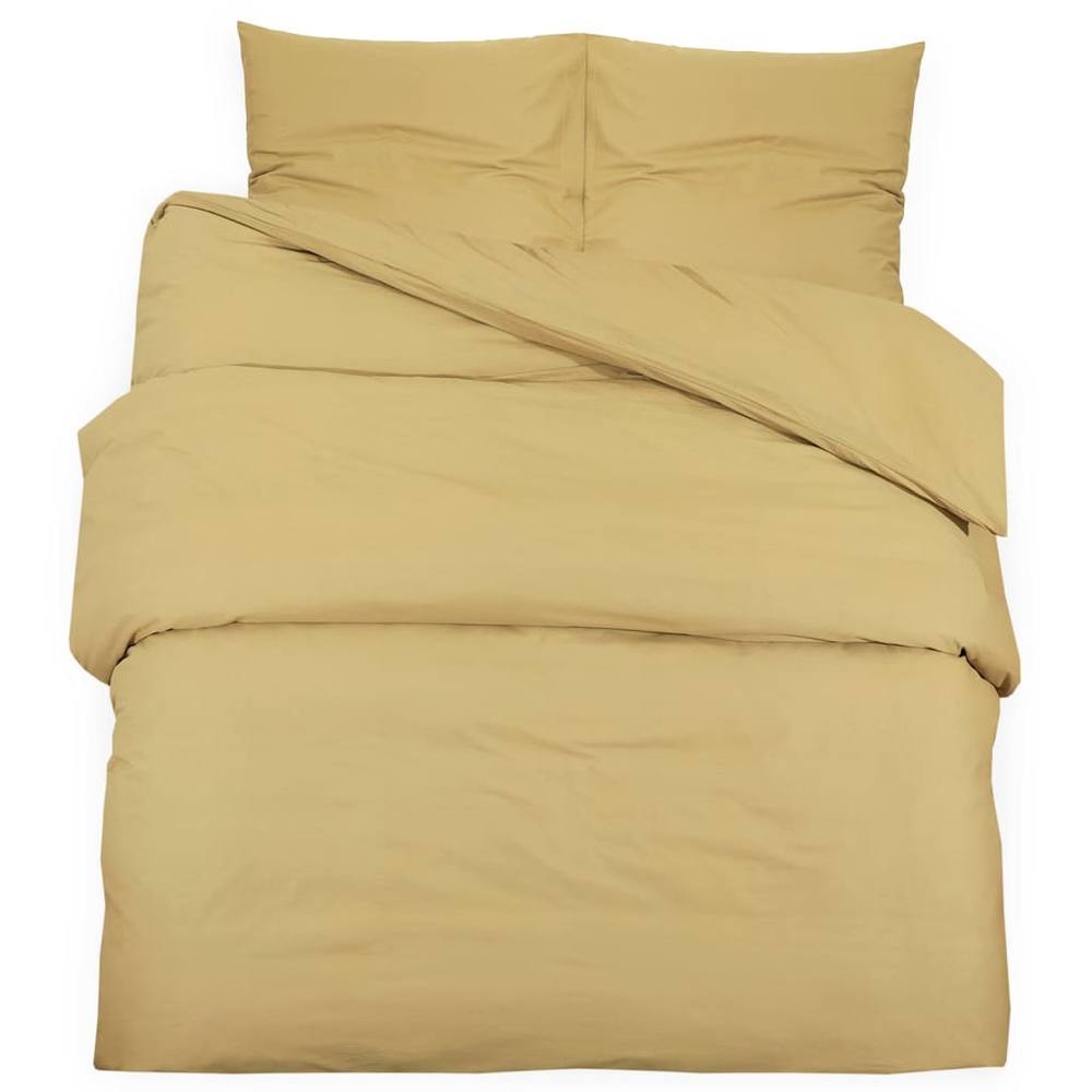 Berkfield Home Duvet Cover Set Taupe 135x200 cm Light-weight Microfiber