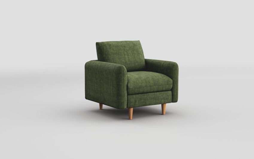 Green Fabric Biserno Armchair