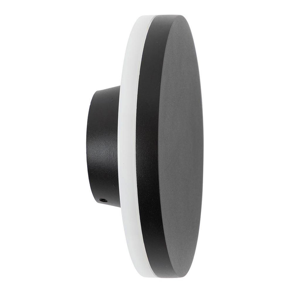 Heal's Outdoor or Bathroom LED Wall Light Circle Black 2