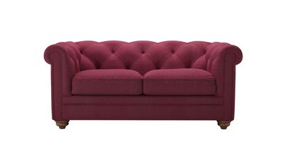 Patrick 2 Seat Sofabed in Boysenberry Brushed Linen Cotton - sofa.com