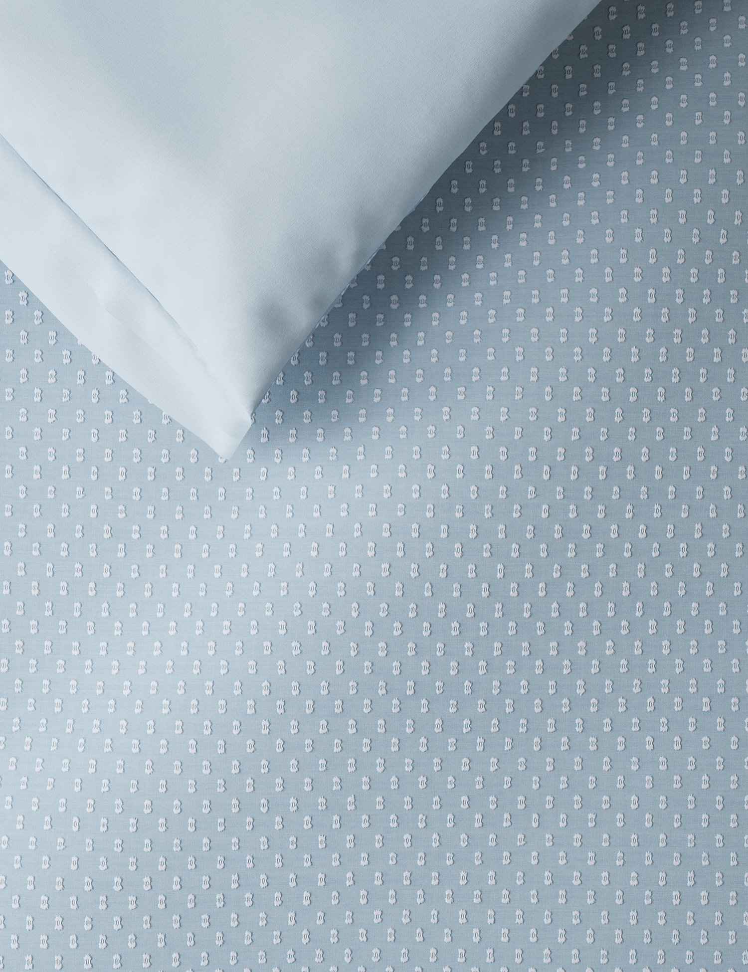 M&S Iris Pure Cotton Spotty Dobby Bedding Set