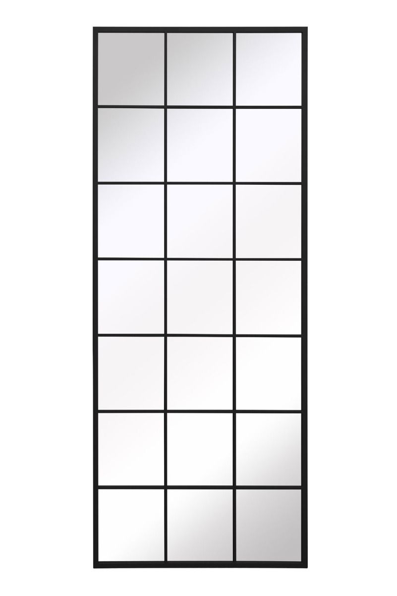 MirrorOutlet Black Modern Window Leaner / Wall Mirror 79" X 31" (200CM X 80CM) 3