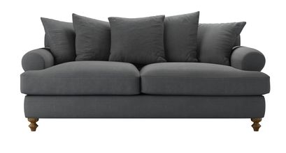 Teddy 3 Seat Sofabed in Monsoon Brushed Linen Cotton - sofa.com
