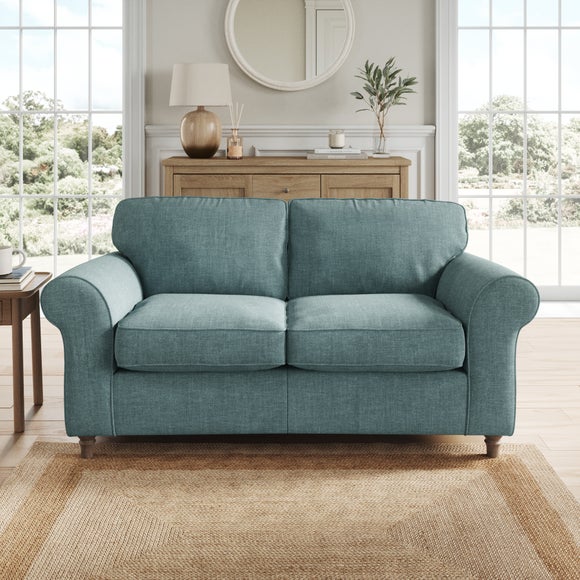 Flori Tonal Plush Chenille 2 Seater Sofa