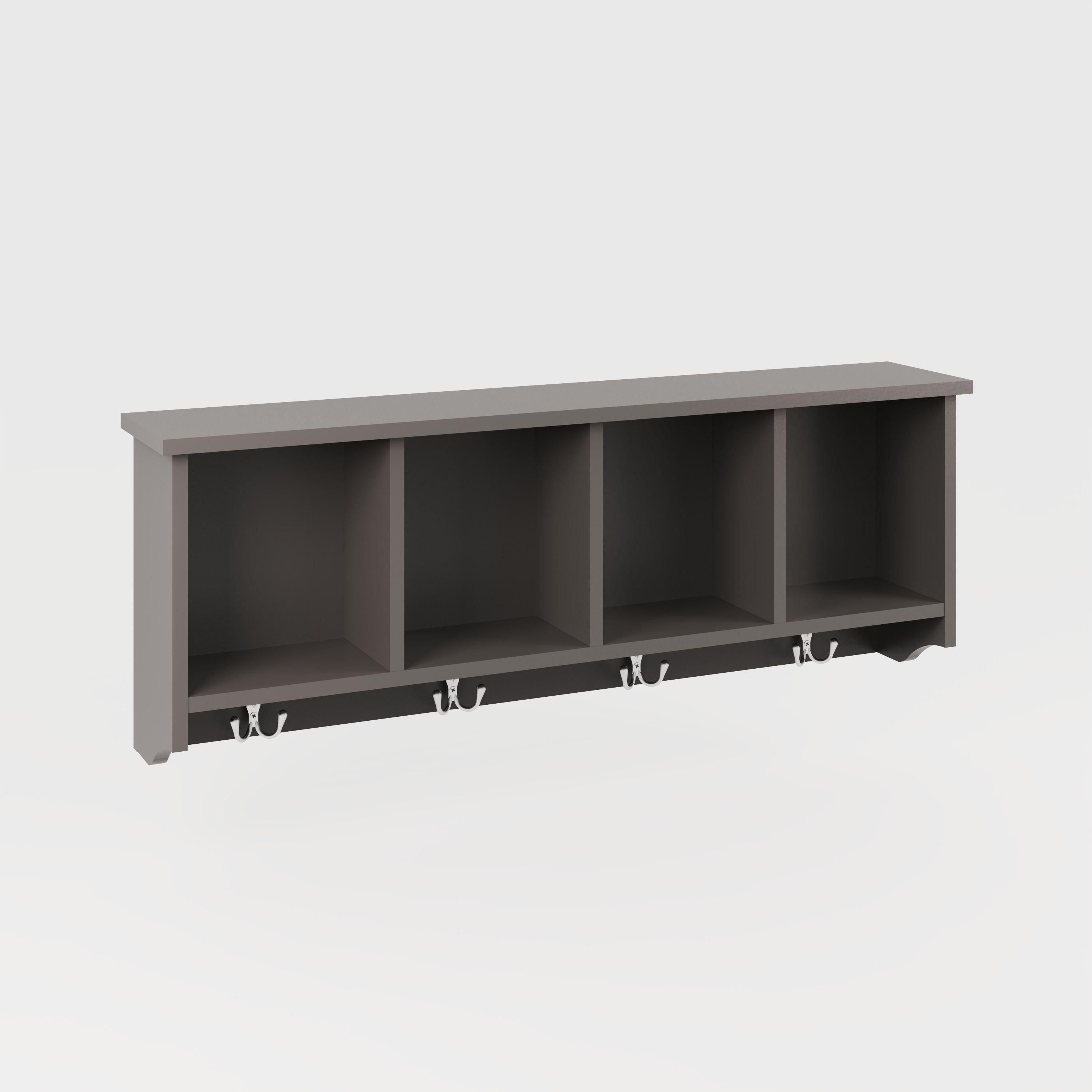 GFW Kempton Wall Rack in Grey 2