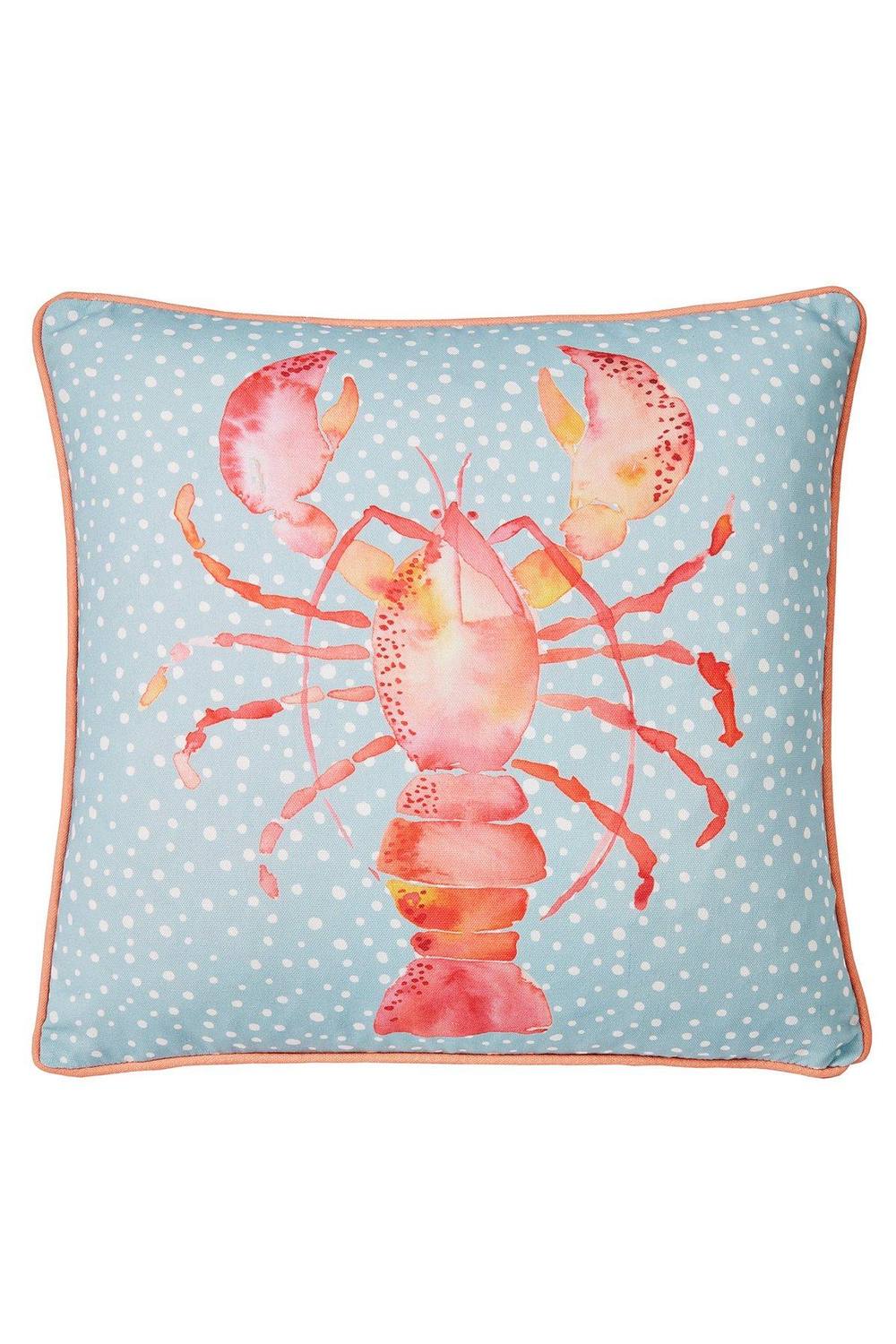 Fusion 'Lobster' Outdoor Water & UV Resistant Garden Filled Bench Cushion in Orange 2