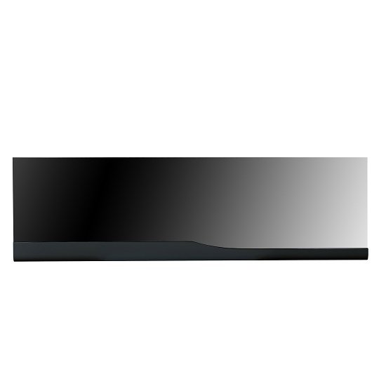 Merida Wall Mirror Rectangular In Black High Gloss