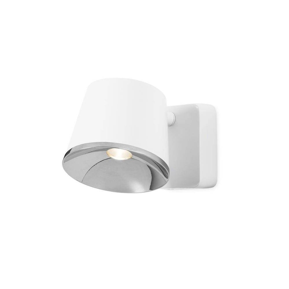 Netlighting Drone Integrated LED Indoor Dome Wall Ceiling Light Chrome White