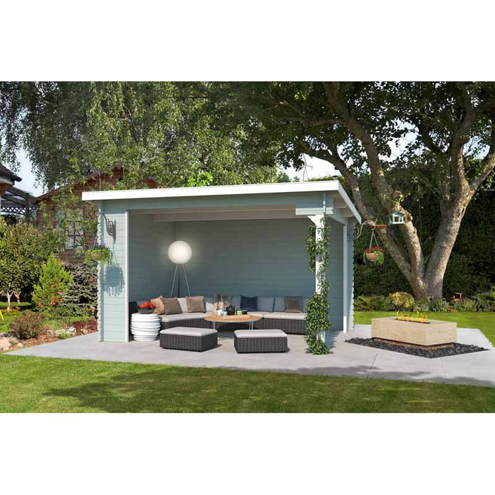 Lasita Maja Ltd Buffalo 380-Log Cabin, Garden Room, Home Office - L420xW324xH250.8 cm in Natural 5