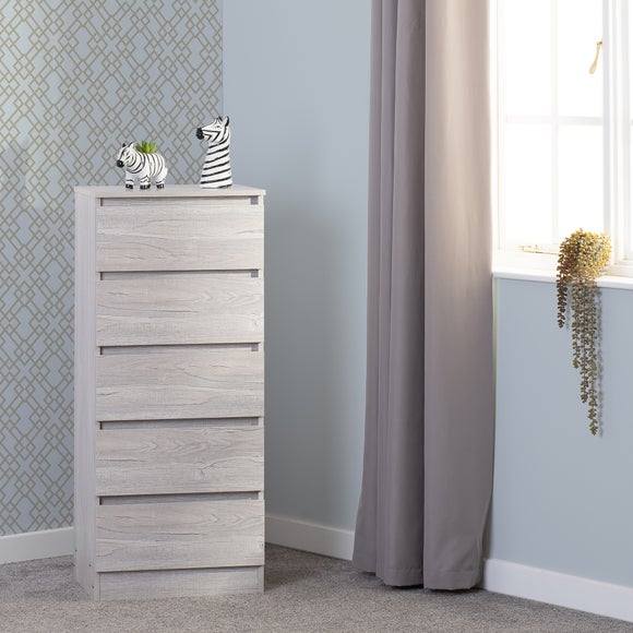 Walker 5 Drawer Narrow Chest