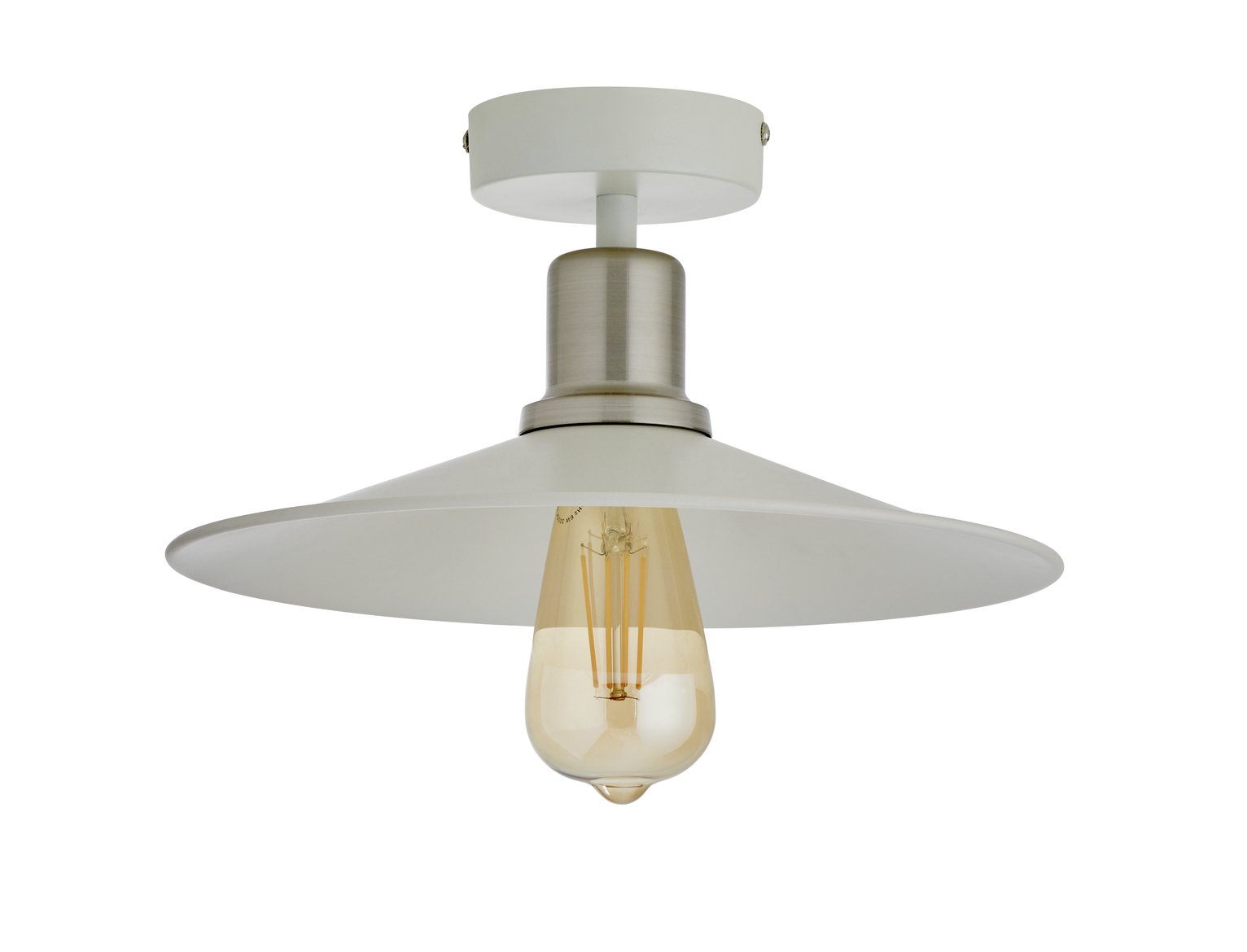 Habitat Pixie Flush to Ceiling Light - Off White