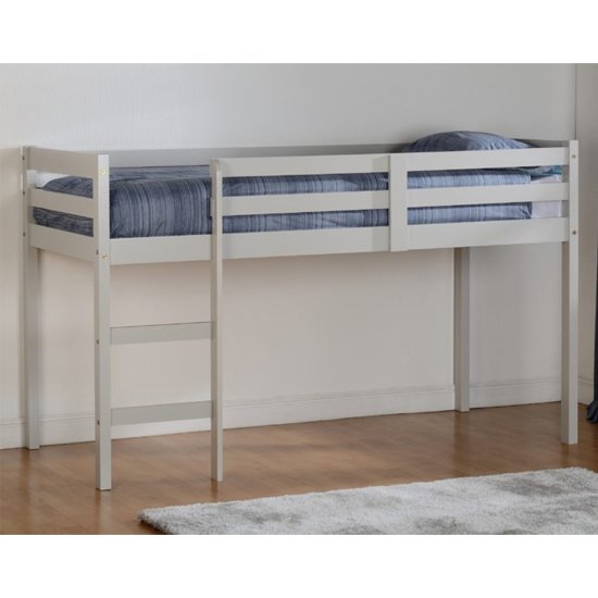 Panama Wooden Mid Sleeper Bunk Bed In Grey