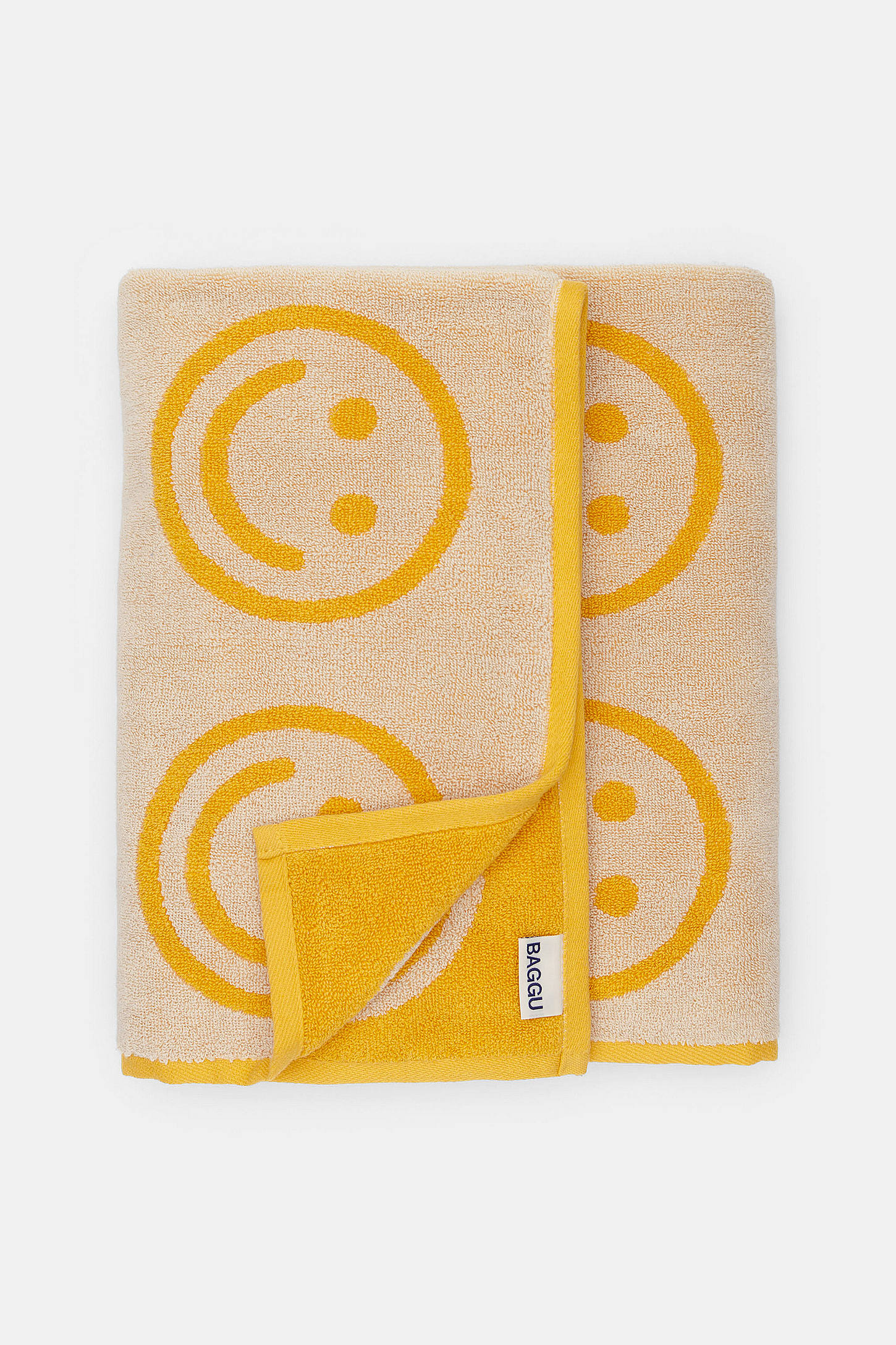 BAGGU Marigold Happy Bath Towel - Yellow ALL