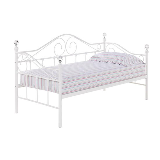 Flora Metal Day Bed In White