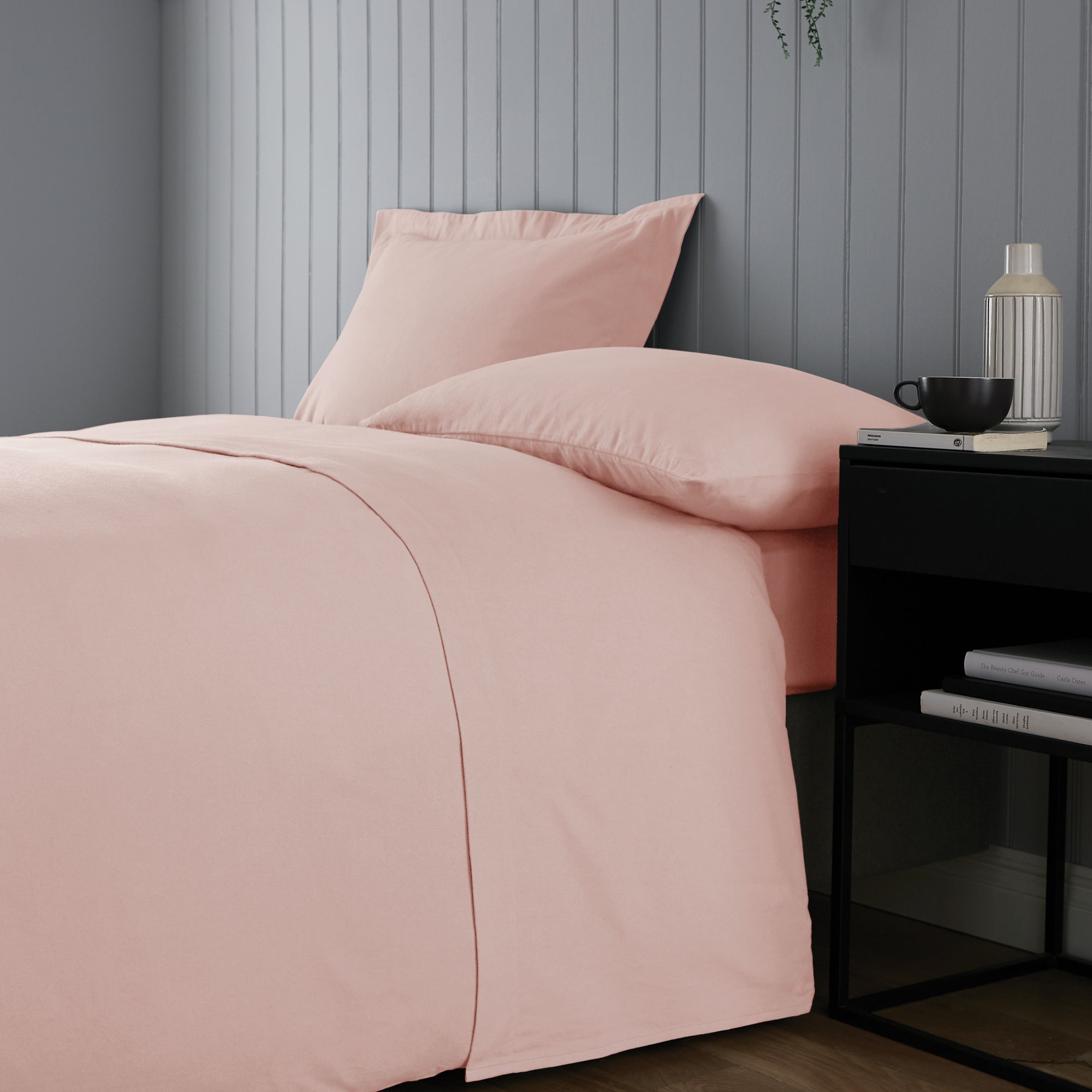Soft & Cosy Luxury Brushed Cotton Flat Sheet Pink