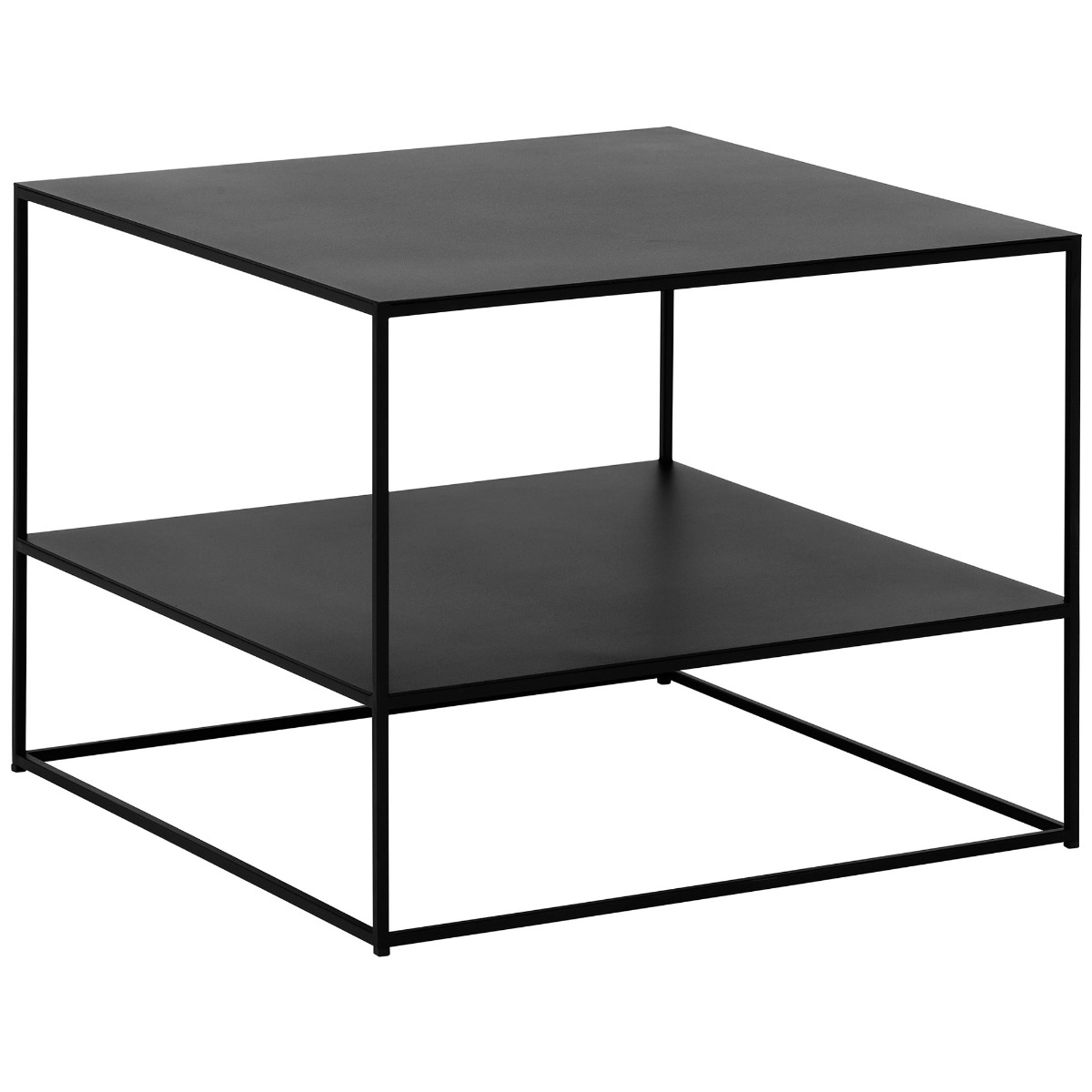 Kline Black Metal Coffee Table, 65cm