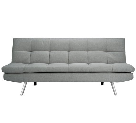Habitat Nolan Fabric Clic Clac Sofa Bed - Light Grey