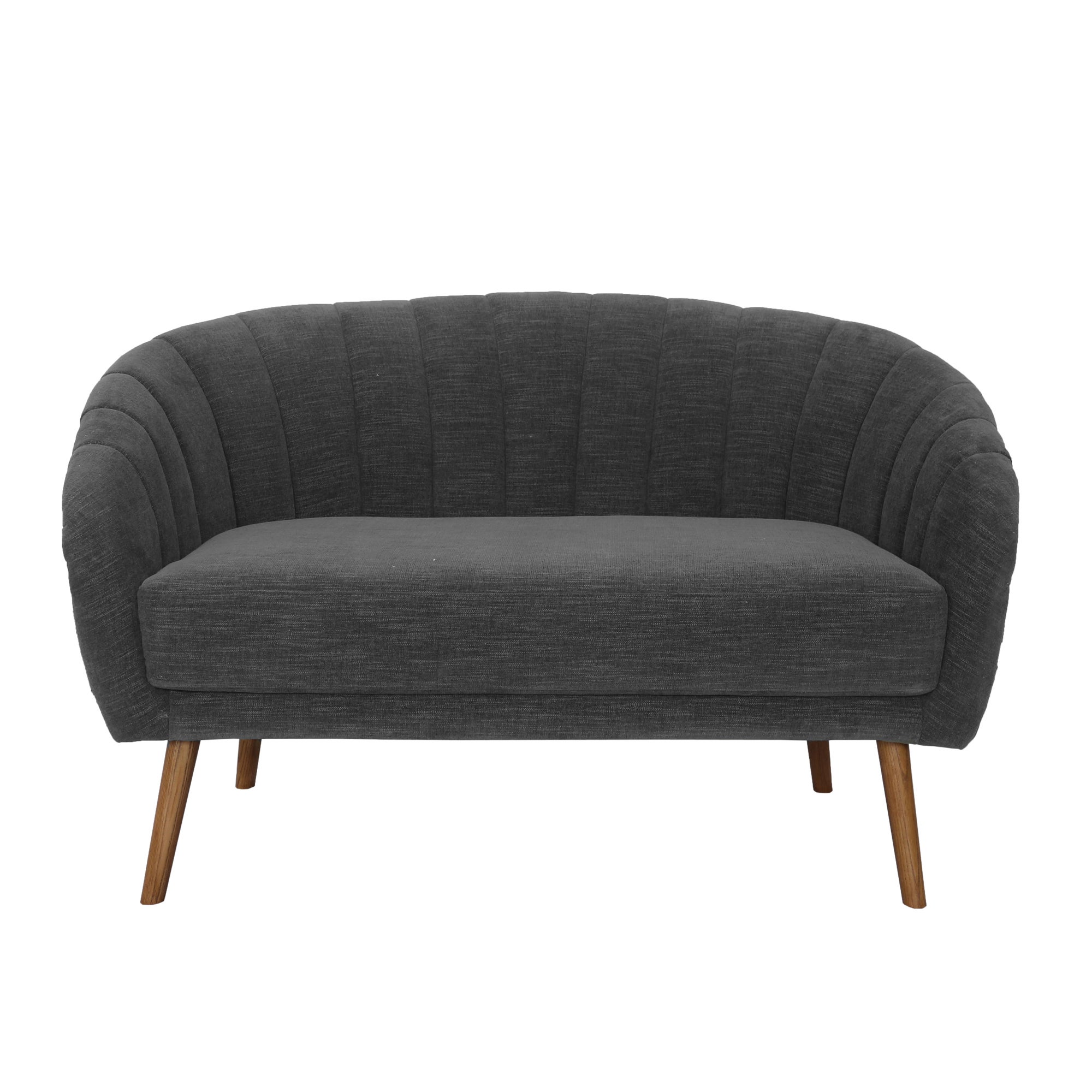 Romilly Chenille 2 Seater Sofa - Dark Grey Green