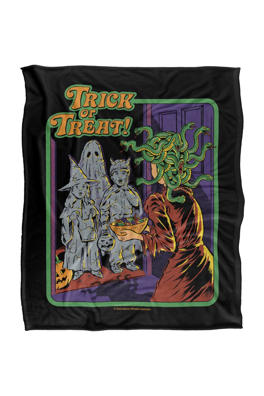 Steven Rhodes Trick Or Treat Silky Touch Super Soft Throw Blanket