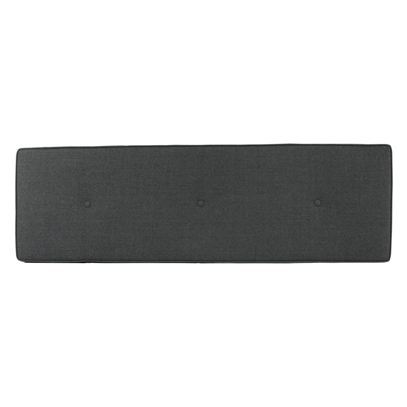 Heal's Brunel Blanket Box Cushion Smoke Grey 3