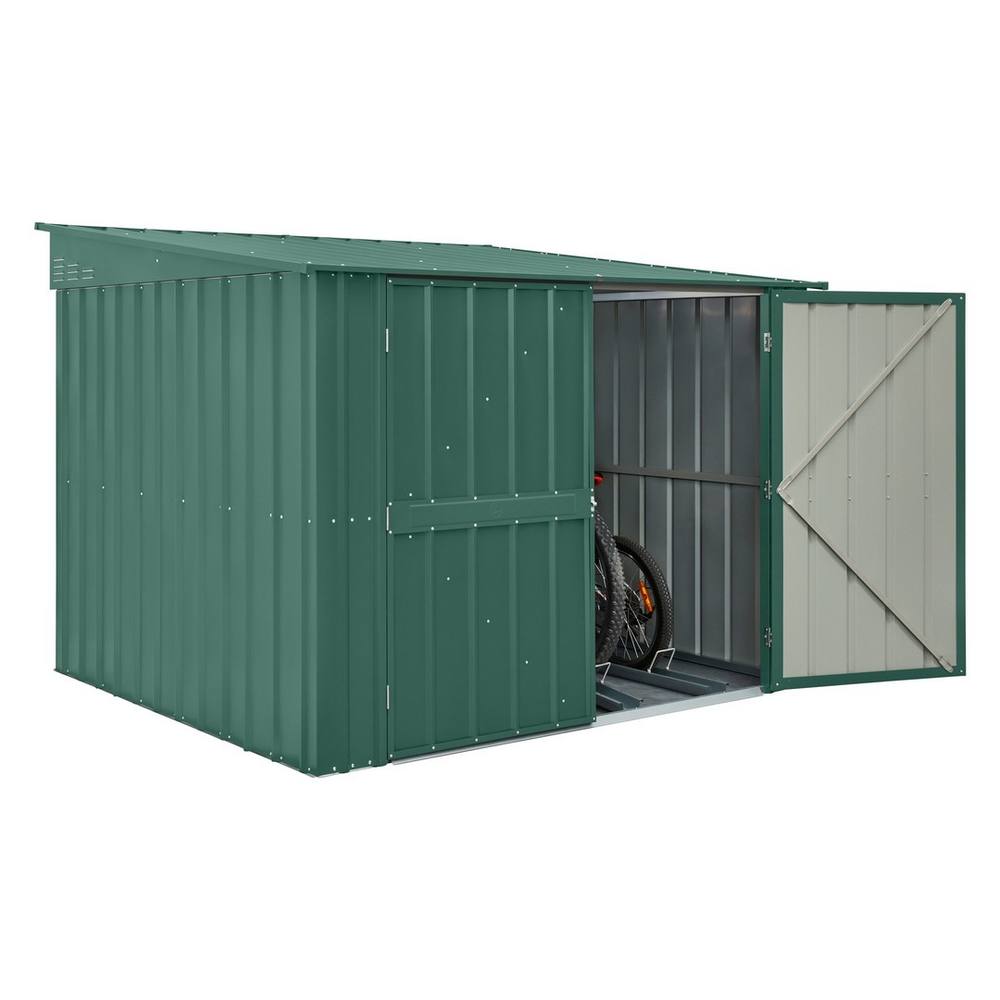 Mercia 6 x 6 Feet Globel Bike Locker - Steel/Metal - Green 3