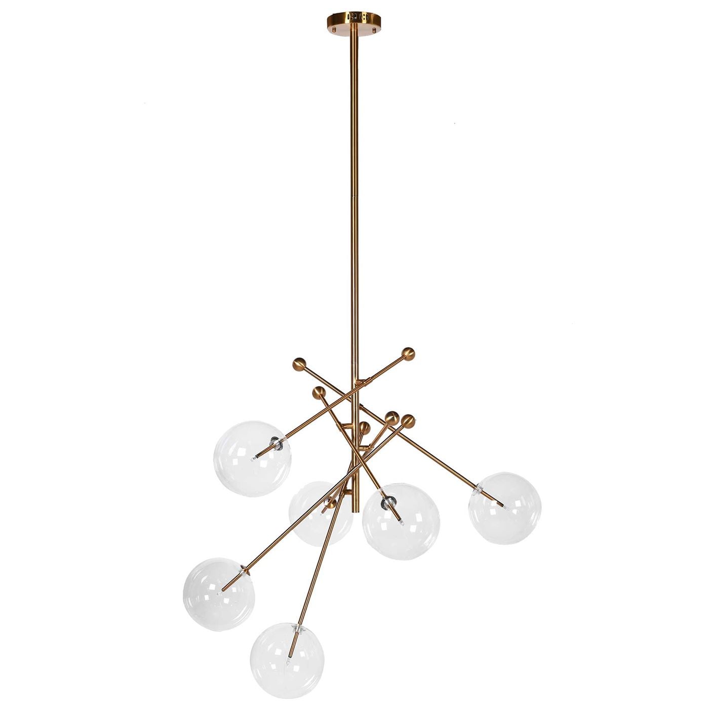 Glass Ball Shade Pendant Light Metal | Barker & Stonehouse