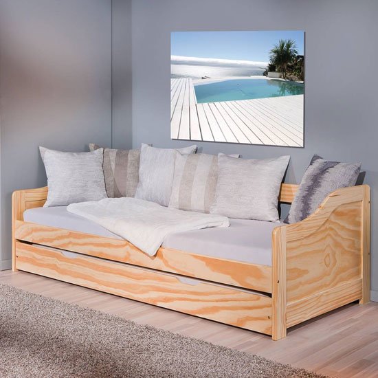 Laura Wooden Children Single Bed In Natural Oak