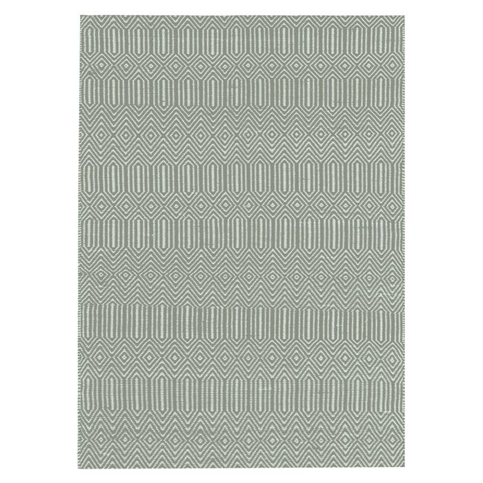 Twine Cotton and Wool Rug, Duck Egg