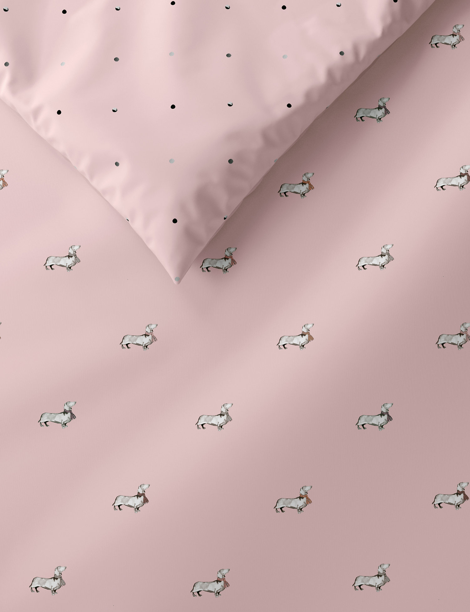 M&S Margo Sausage Dog Bedding Set