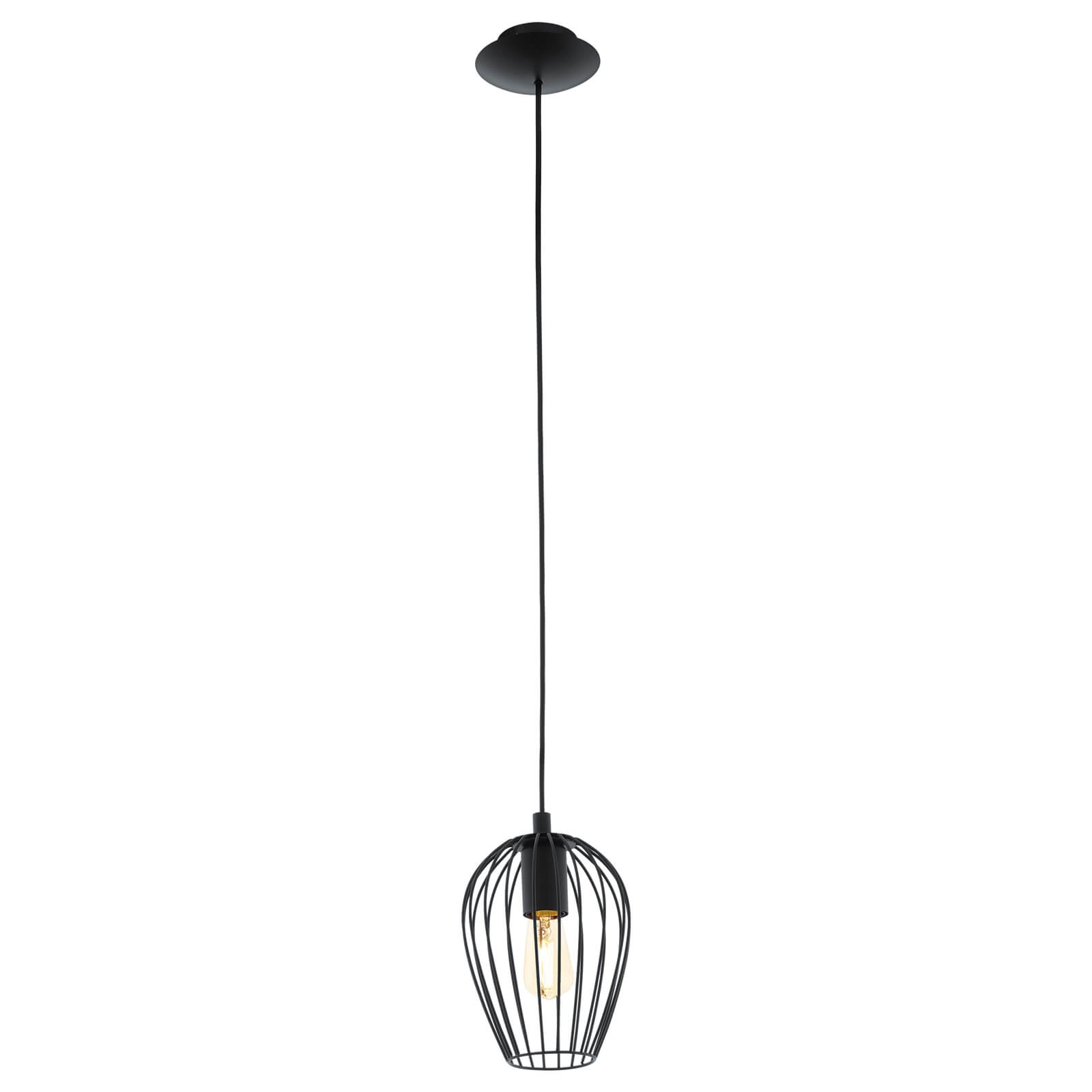 Eglo Newtown Pendant Ceiling Light - Black