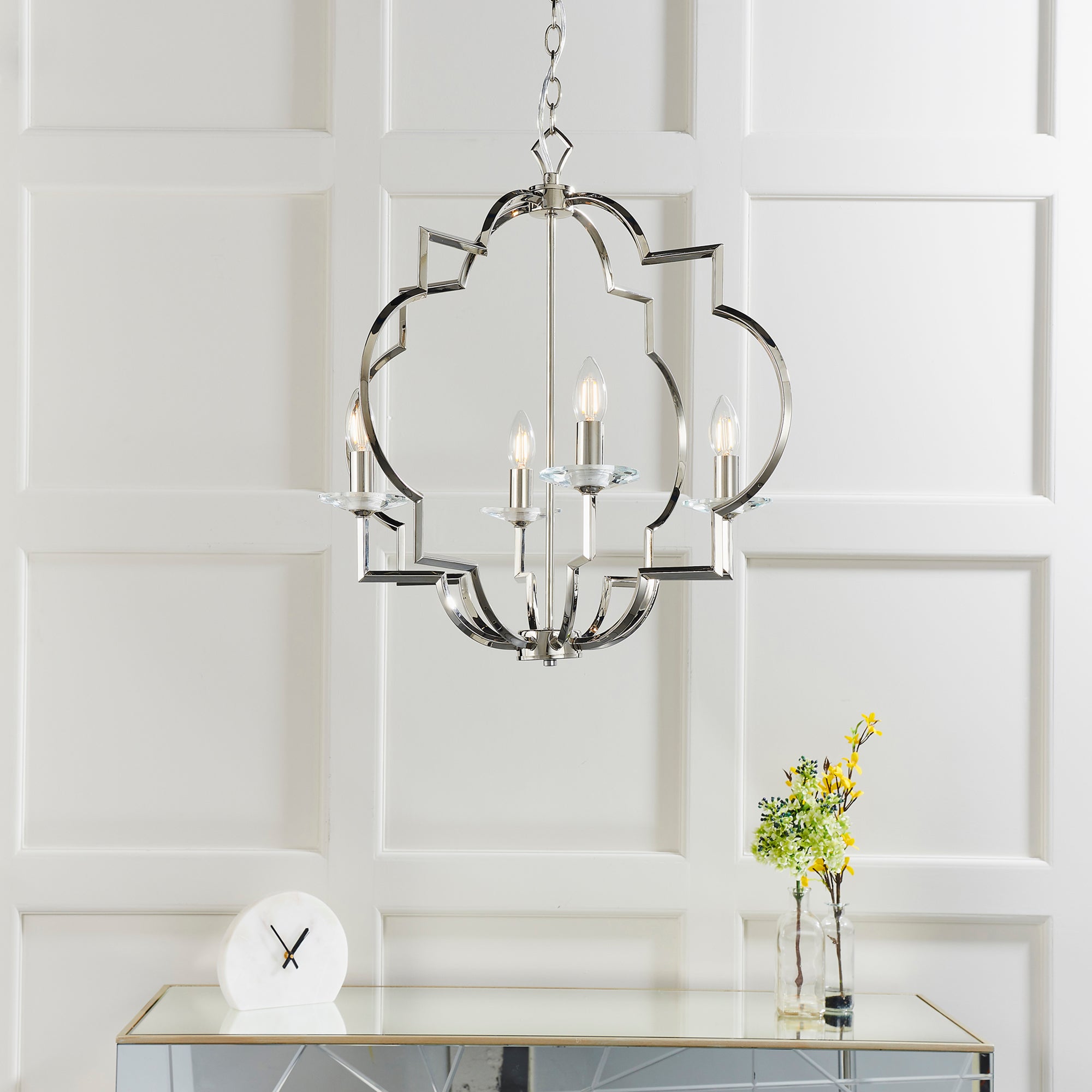 Vogue Garland 4 Light Ceiling Fitting Chrome Chrome