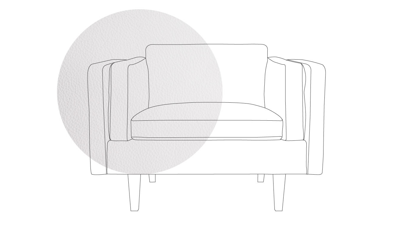Heal's Chill Armchair Leather Px30 White 000 Wenge Black Feet