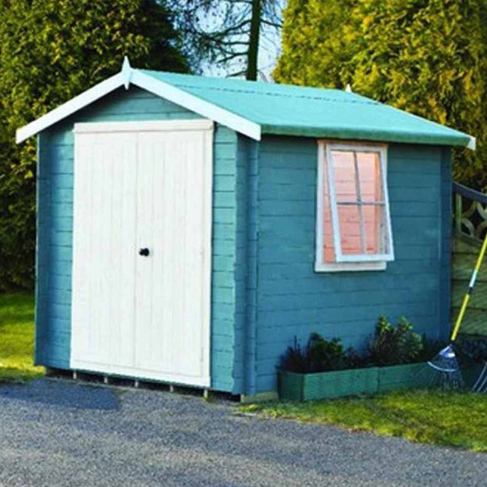 Shires Bradley 19 mm Log Cabin 10 x 10 Feet in Blue
